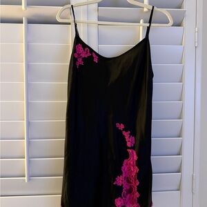 Victoria's Secret Black Dress with Pink Details